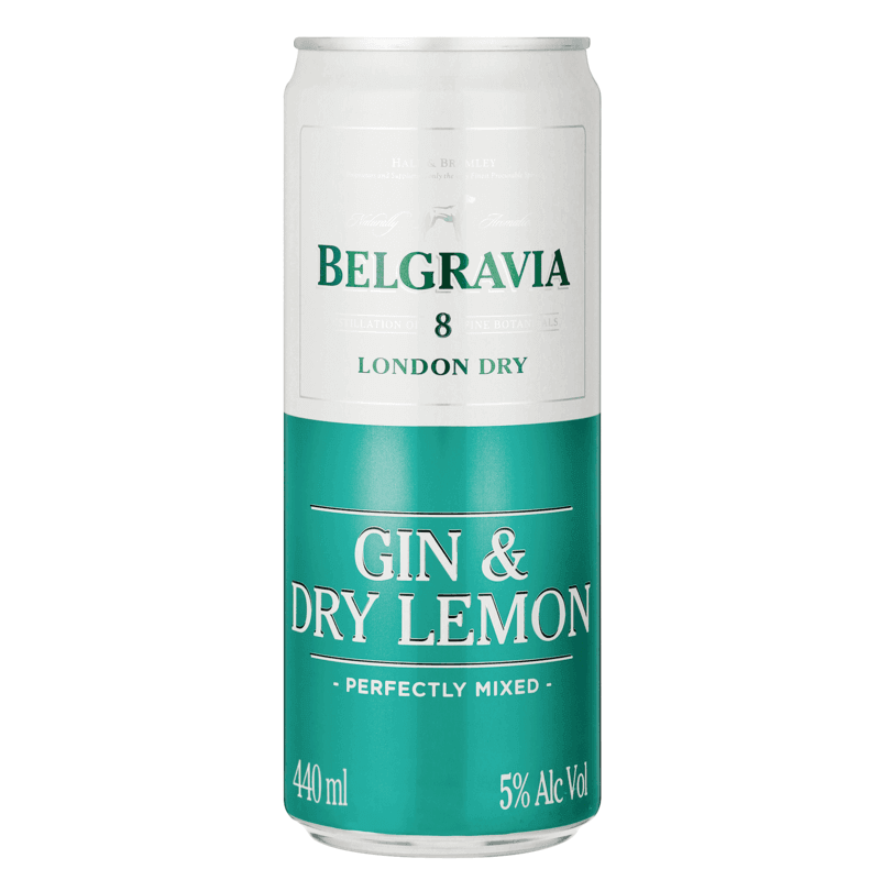 Belgravia gin and dry lemon